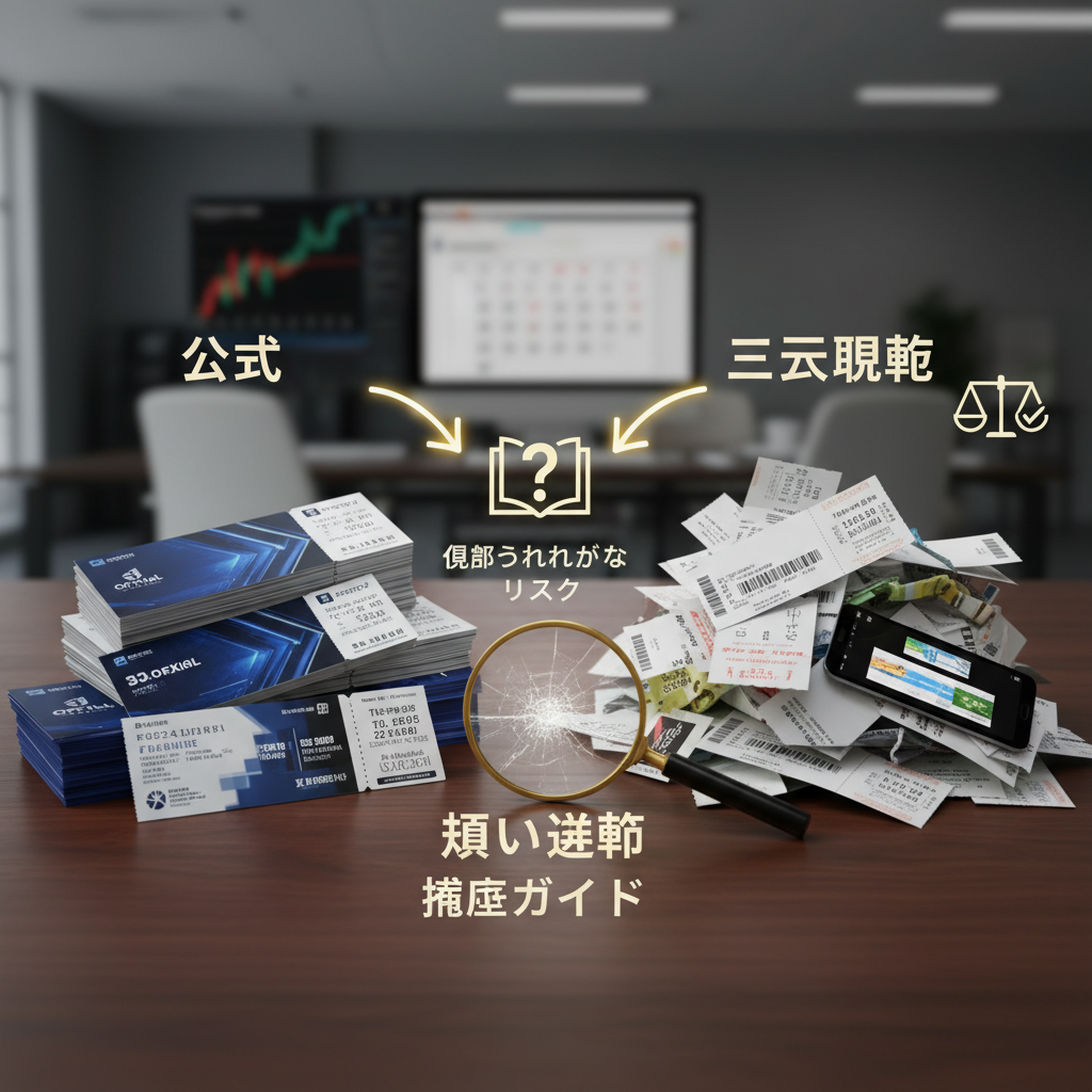 チケットリセールの真実：公式 vs 二次流通、見落とされがちなリスクと賢い選択【徹底ガイド】